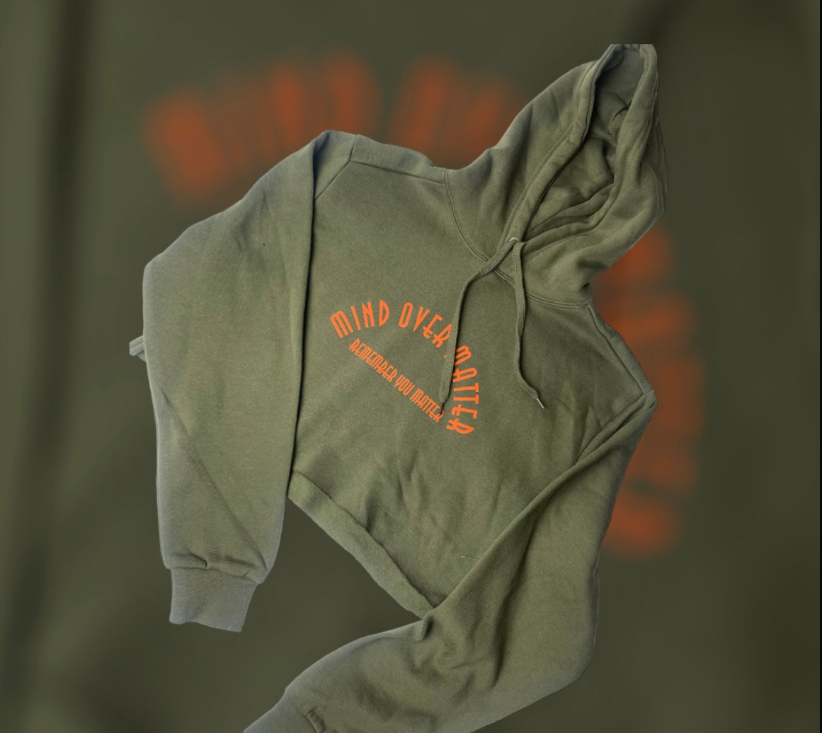 Female Military Green Hoodie